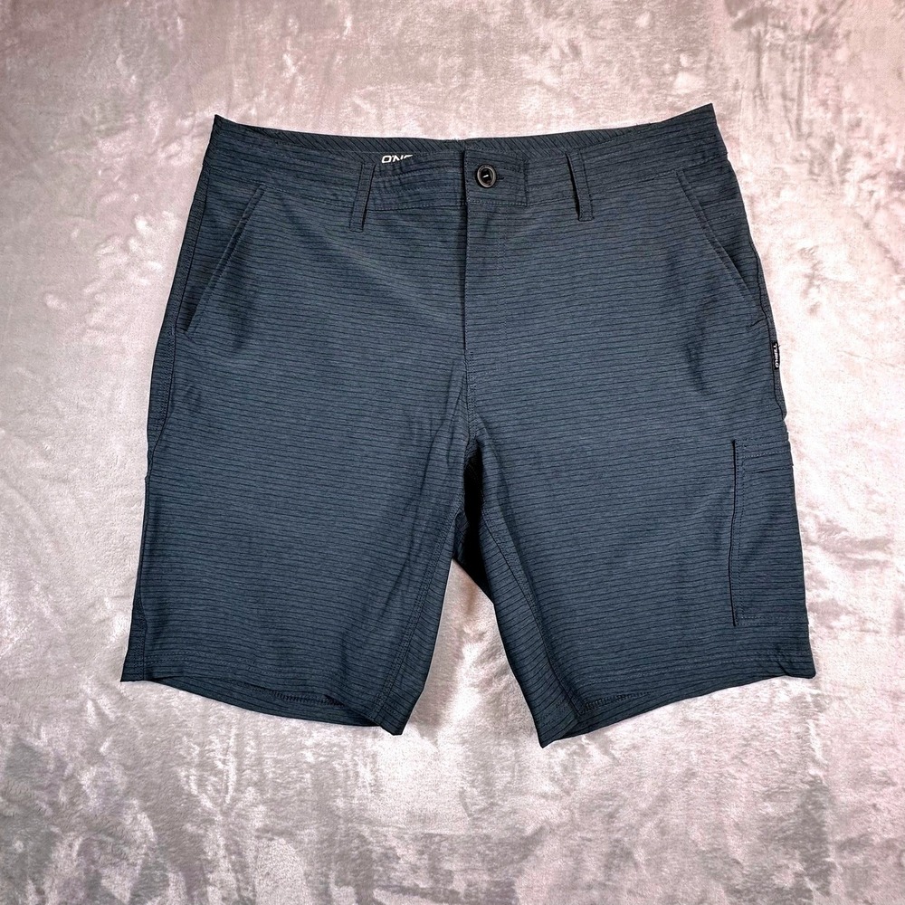 O'Neill Hybrid Shorts Mens 36 Dark Grey Crossover Stretch Board Shorts Utility
